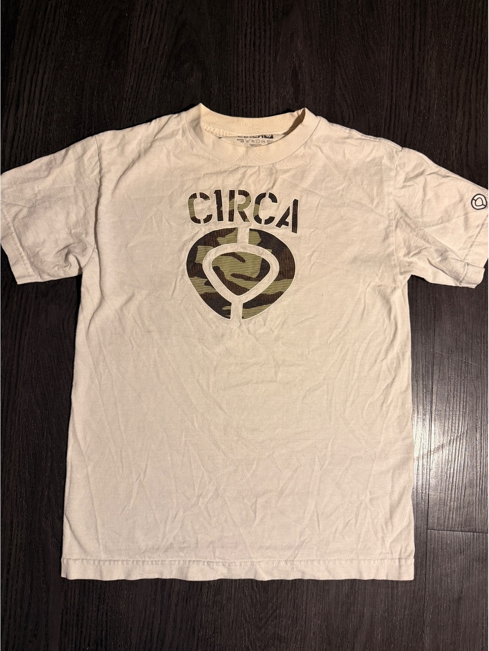 Vintage 2006 C1RCA Skateboards Camo Logo Graphic Tee S